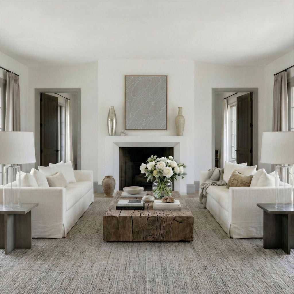 Gestural Marks in Stone Gray Framed Wall Art